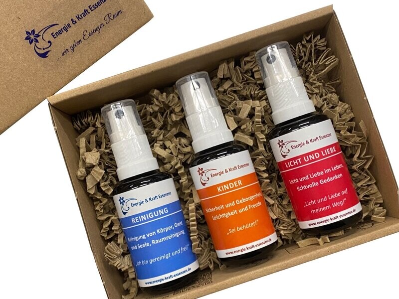 ESSENZENSPRAY-Set, 3 x 30ml - Sorten nach Wahl ESSENZENSPRAY-Set, 3 x 30ml - Sorten nach Wahl