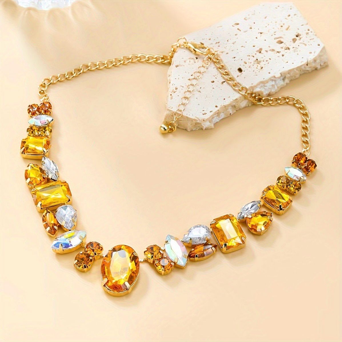 Women Necklace - Yellow 