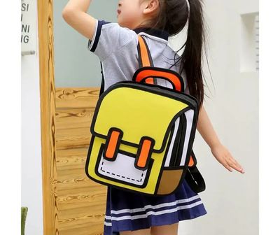 2D kid’s Back Bag - Yellow