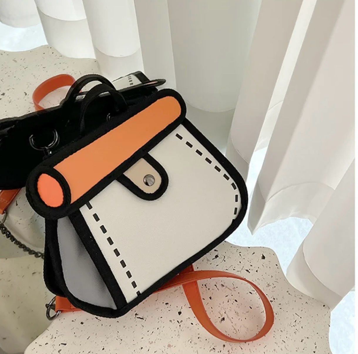 2D Cross Bag - Orange 