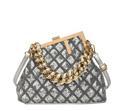 Shiny clutch - Silver 