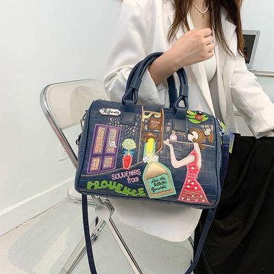 Ms. Manicure Handbag - Big Size - Navy