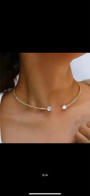 Choker &amp; bracelet Set - Gold