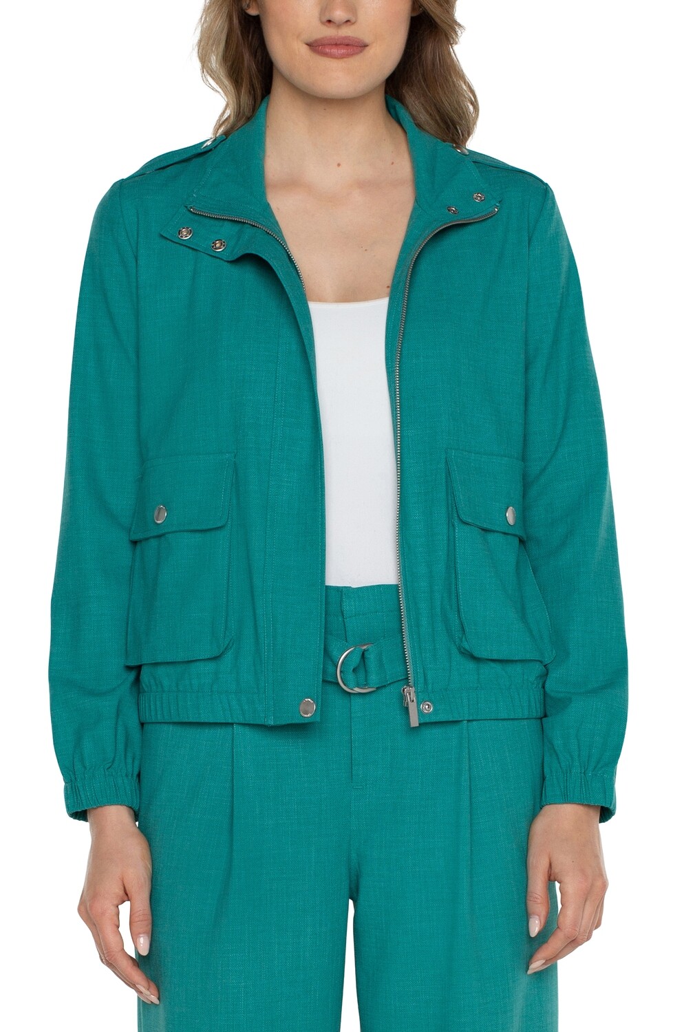 Teal Zip Up