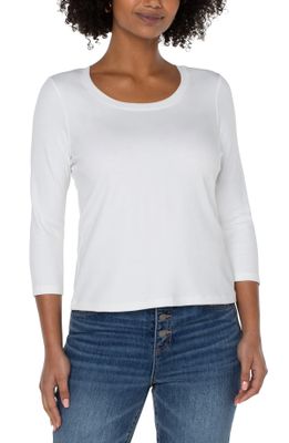 White Scoop Neck