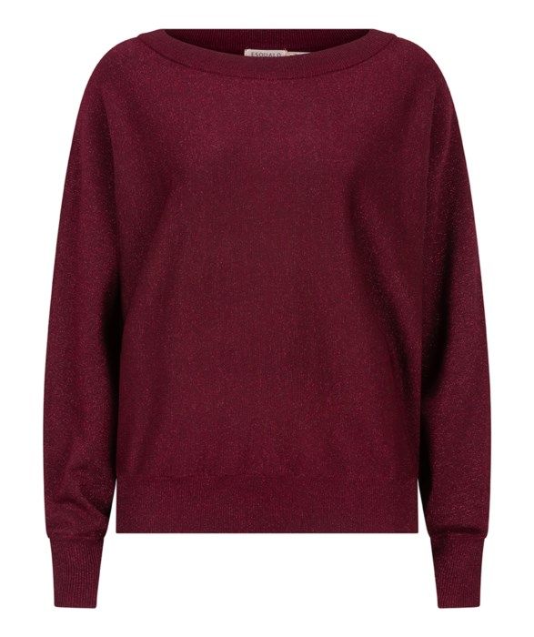 Lurex Wine Red