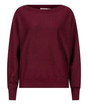 Lurex Wine Red