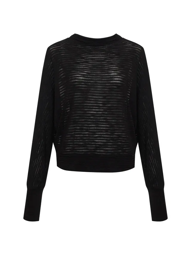 Sheer Stripe Black
