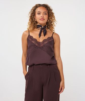Lace Satin Cacao