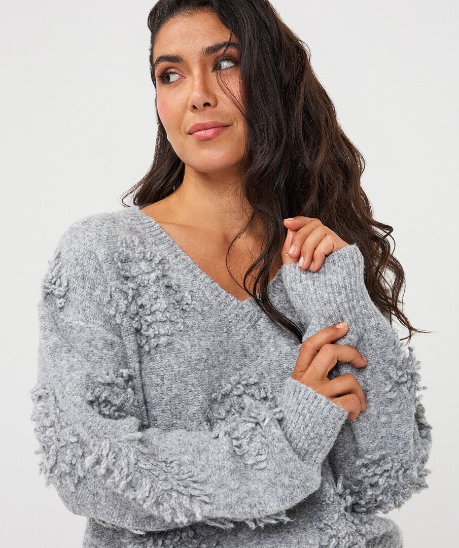 3D Fringe Grey