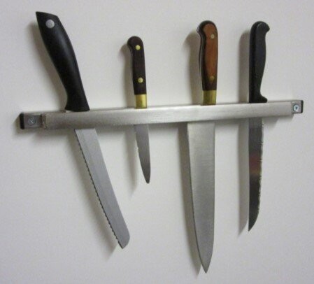 Porte Couteaux mural en Inox