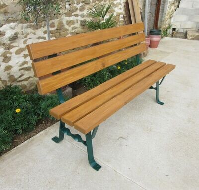 Banc de jardin - Forme 'A' avec torsion d'orge