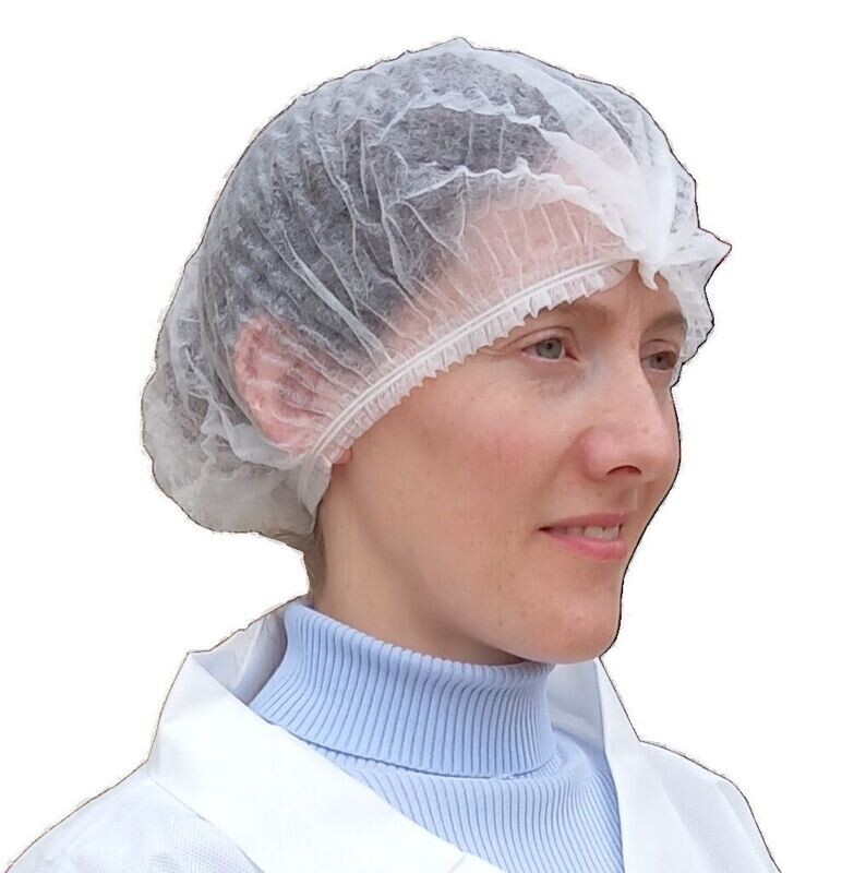 Charlottes à clip à usage unique en blanc