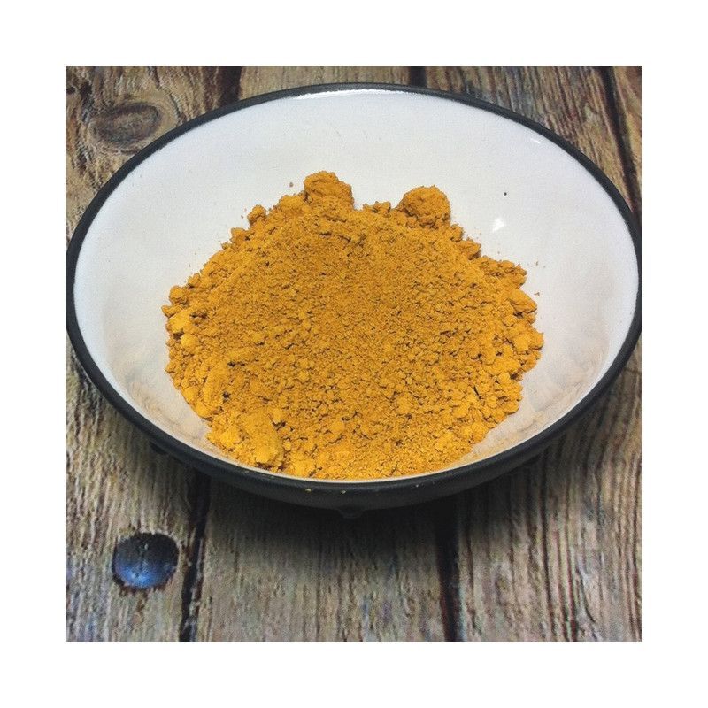 Oxydes de fer naturel, Pigments en poudre
