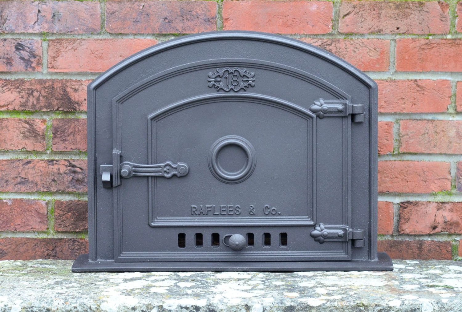 Porte De Four En Fonte 34 X 26 Cm - Home&Wood - Fabriquée En Pologne - Accessoire Cheminée Et Four