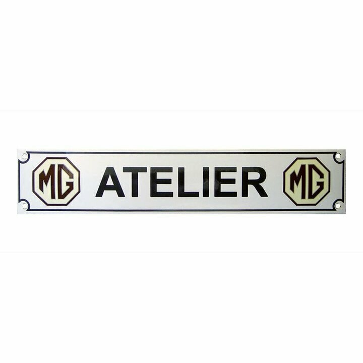 Plaque Emaillée "Atelier MG"