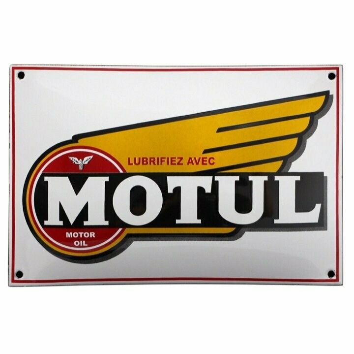 Plaque Emaillée "Motul"
