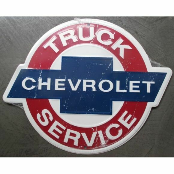 Plaque Aluminium Vintage "Chevrolet Truck Service "
