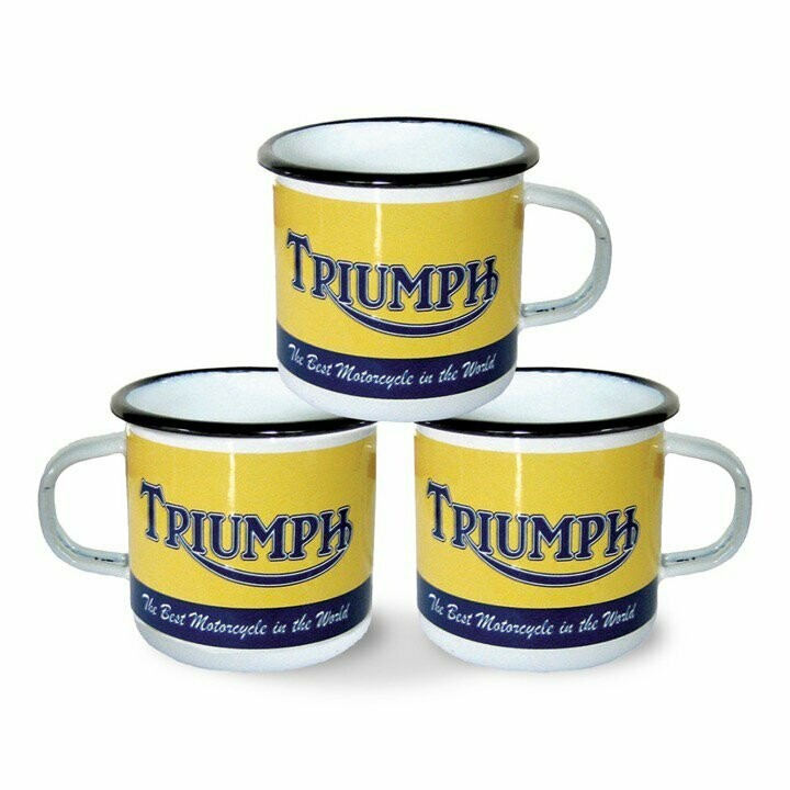 Mug Emaillé  "Triumph Moto "