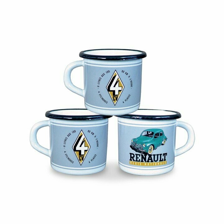 Mug Emaillé  "Renault 4 CV "
