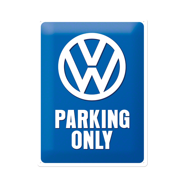 Plaque Métal Publicitaire Vintage " Volkswagen Garage "