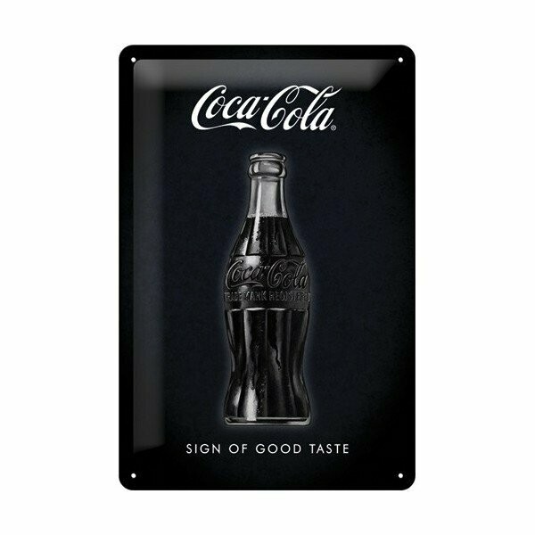 Plaque Métal Publicitaire Vintage " COCA COLA"