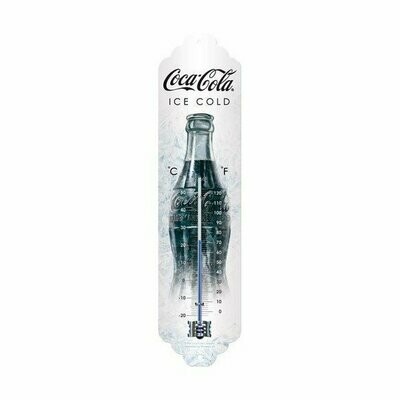 Thermomètre Publicitaire Vintage en Métal " Coca Cola "