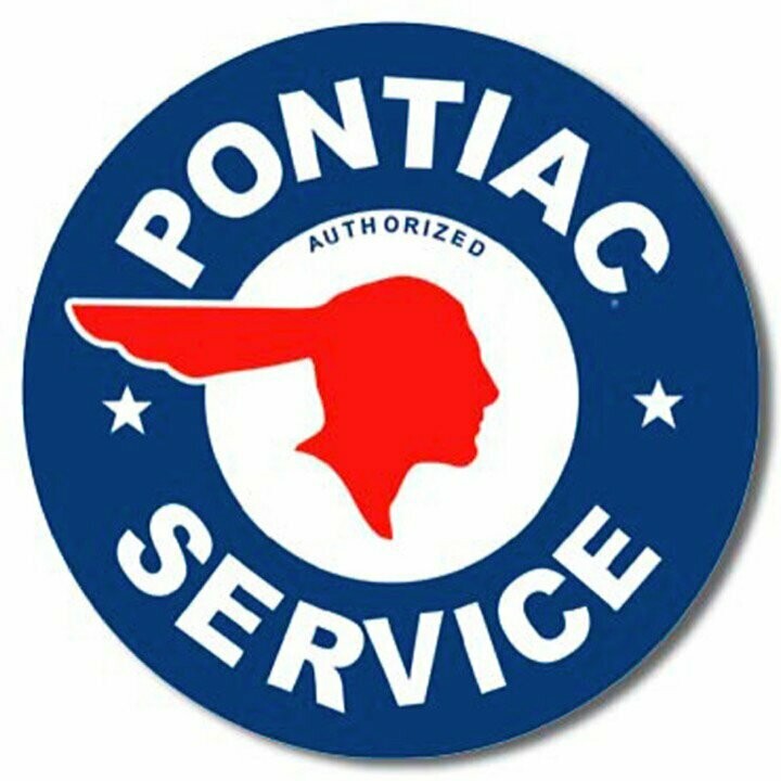 Plaque Métal Publicitaire Vintage " Pontiac Service "