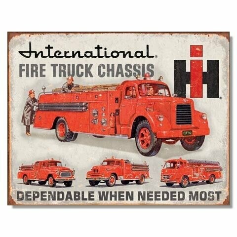 Plaque Métal Publicitaire Vintage " Tracteur Hi "