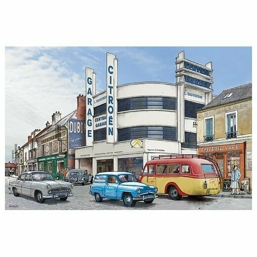 Affiche " Le Central Garage  et Simca "