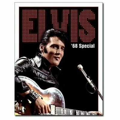 Plaque Métal Publicitaire Vintage Elvis Presley 