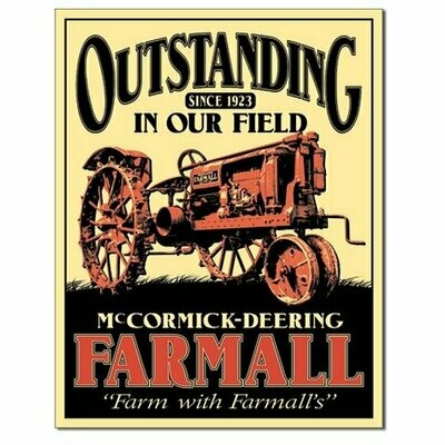 Plaque Métal Publicitaire Vintage " Tracteur Farmall "