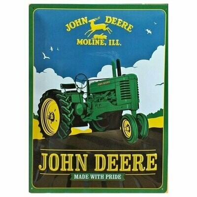 Plaque Métal Publicitaire Vintage " John Deere "