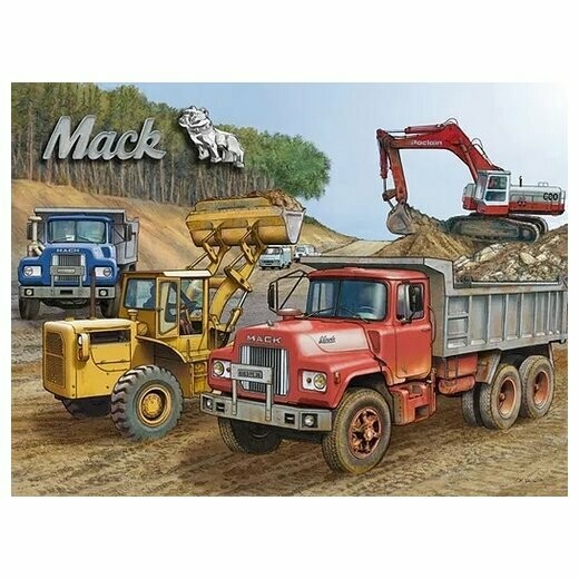 Affiche Camion  de Chantier "Mack"