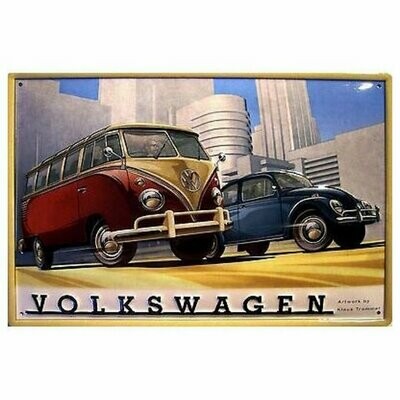 Plaque  Métal Publicitaire Vintage " Cox et Combi "