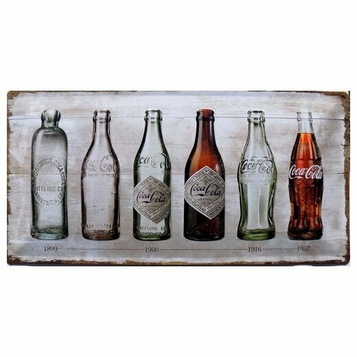 Plaque  Métal Publicitaire Vintage  "COCA COLA "