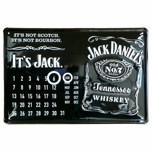 Calendrier  Vintage Publicitaire  " Jack Daniels"