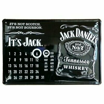 Calendrier Vintage Publicitaire " Jack Daniels"
