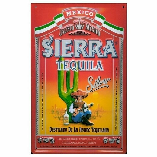 Plaque Métal   Publicité   Vintage " Téquila "