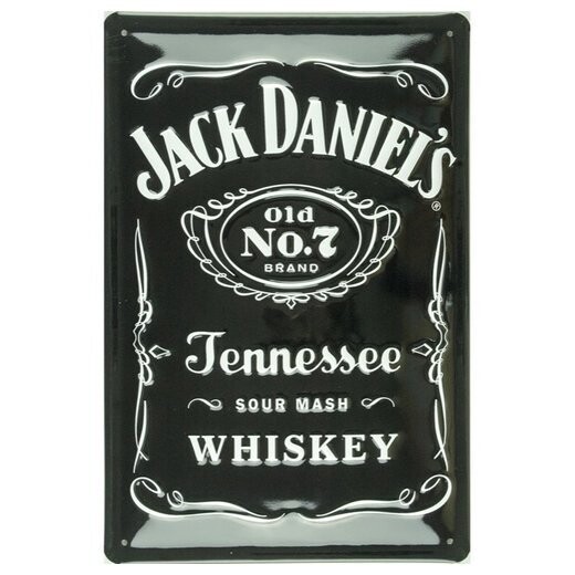 Plaque Métal Publicitaire Vintage " Jack Daniel's "