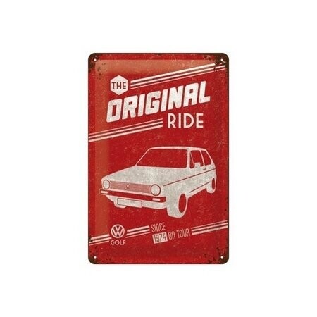 Plaque Métal Publicitaire Vintage  "Golf  The Original Ride"