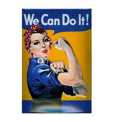 Plaque Métal Publicitaire Vintage " We Can Do'it"