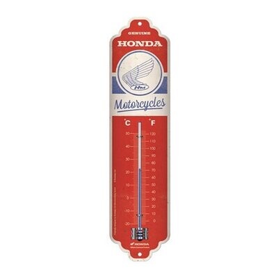 Thermomètre Publicitaire Vintage en Métal " Honda"