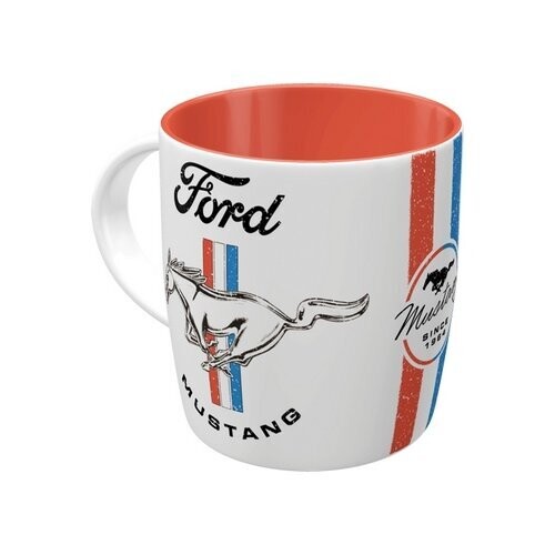 Tasse Publicitaire  Vintage en Céramique " Mustang"