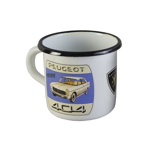 Mug  Publicitaire Emaillé  "Peugeot 404 "