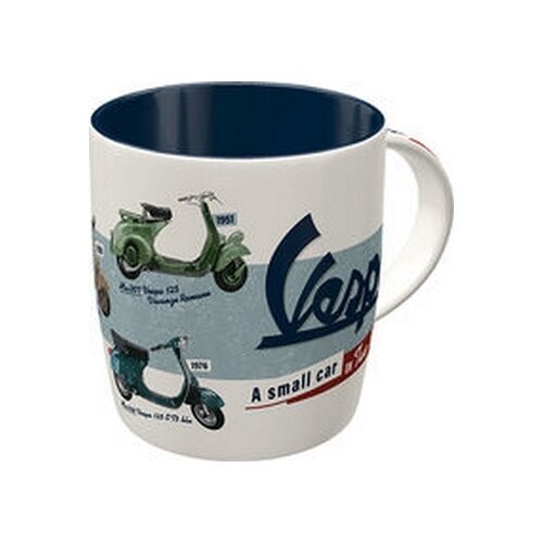 Tasse Publicitaire Vintage  en Céramique " Vespa  Collage"