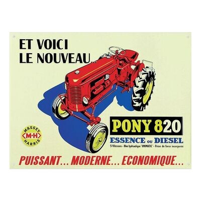 Plaque Métal Publicitaire Vintage 