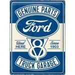 Plaque Métal Publicitaire Vintage " Ford Genuine Parts"