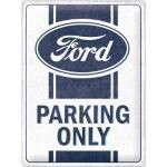 Plaque Métal Publicitaire Vintage " Ford Parking Only"