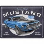 Plaque Métal Publicitaire Vintage " Mustang 69"